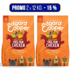 PROMO 2x12Kg Edgard & Cooper Pollo Per Cani Adulti