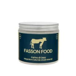 Fasson Food 100% Farina Di Ossa Bovine Per Cani 300g – Integratore Naturale Di Sali Minerali Barf