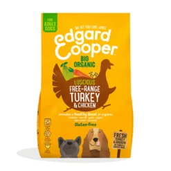 Edgard & Cooper Adult Carne Fresca Di Tacchino E Pollo Biologici Gluten Free Per Cani