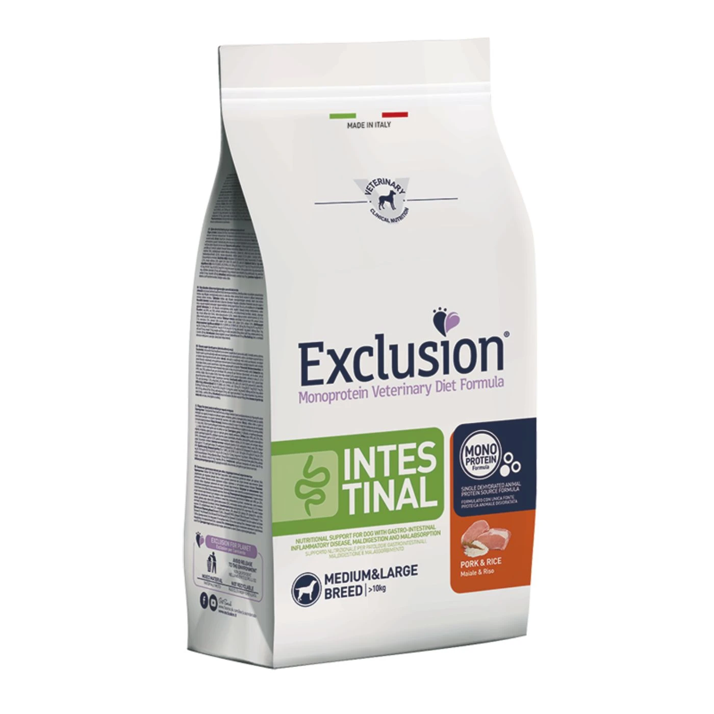 Exclusion Diet Intestinal Medium Large Maiale E Riso Per Cani