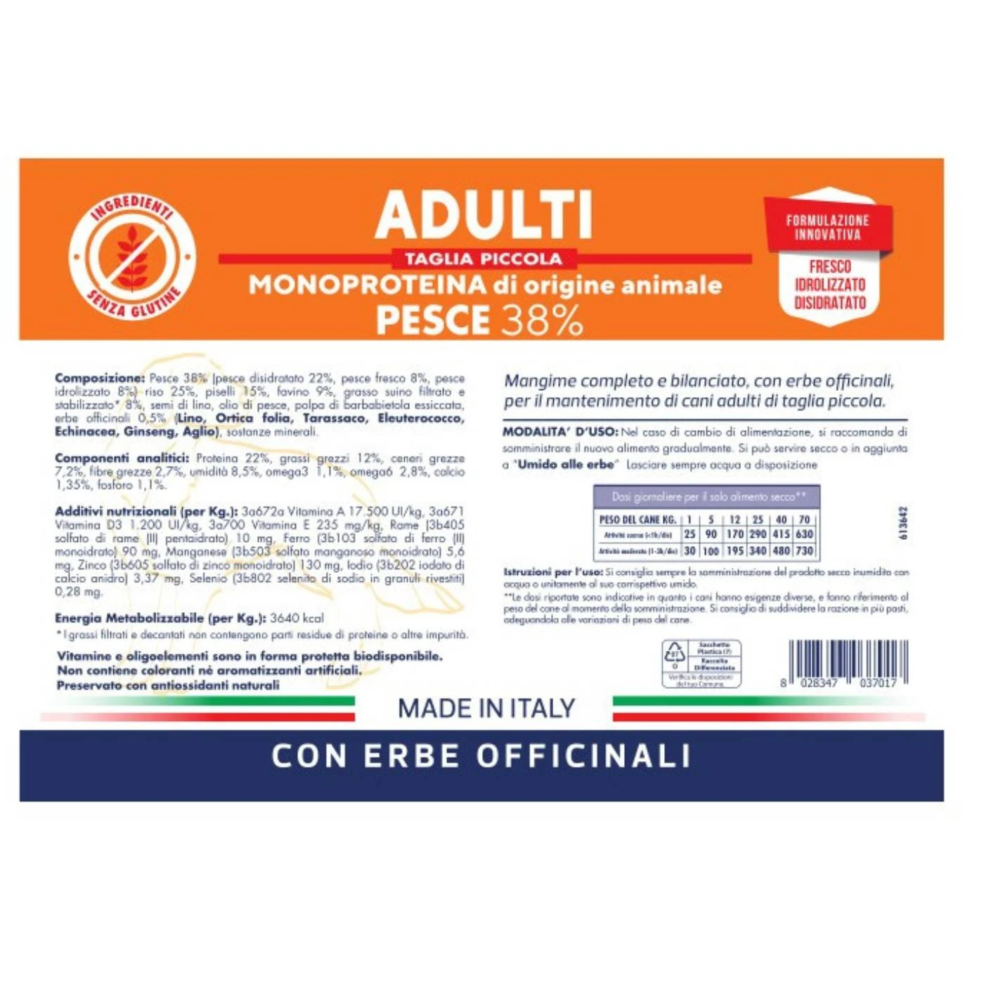 Vet Line Pesce Per Cani Adulti Di Piccola Taglia Monoproteico VetLine - immagine 2