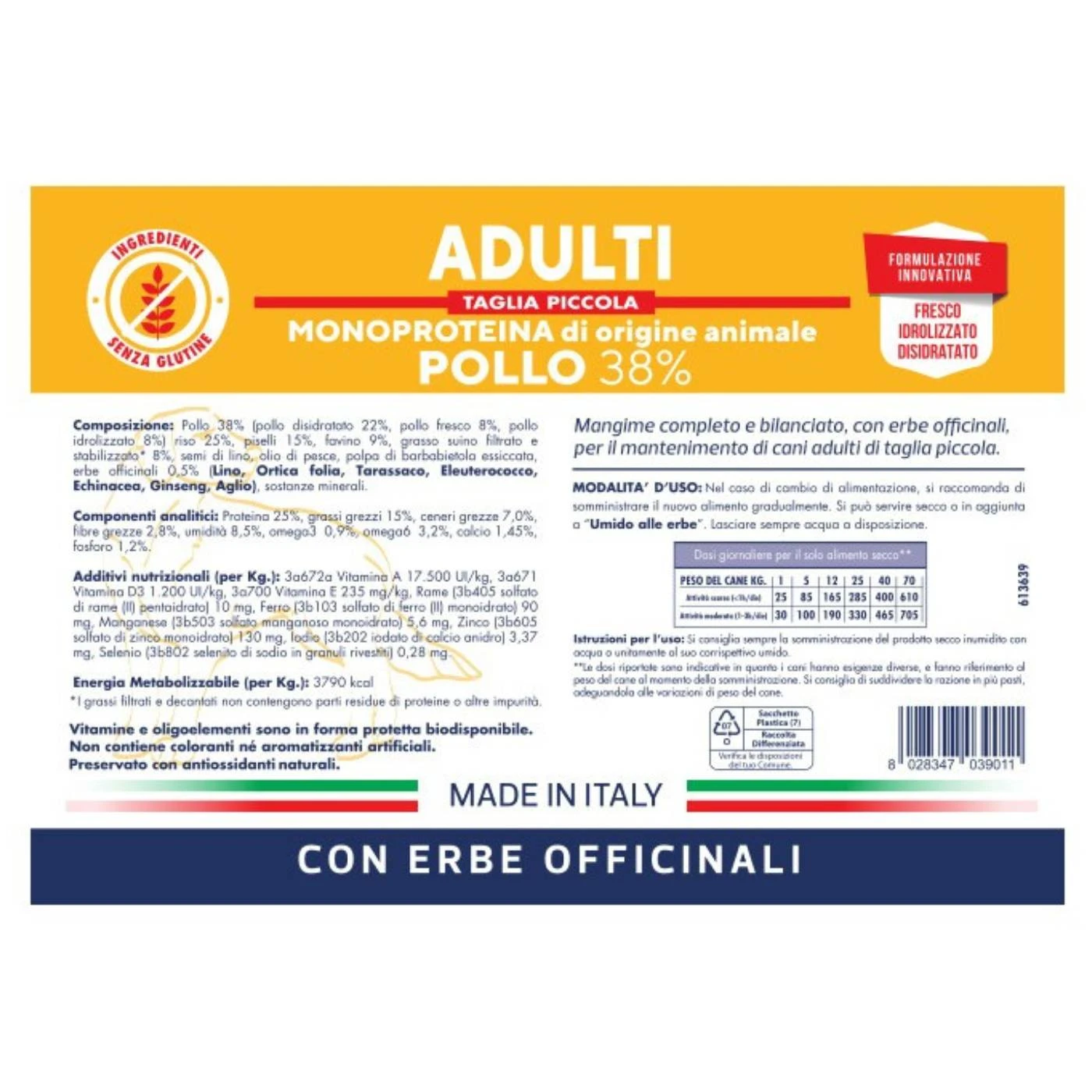 Vet Line Pollo Per Cani Adulti Di Piccola Taglia Monoproteico VetLine - immagine 2