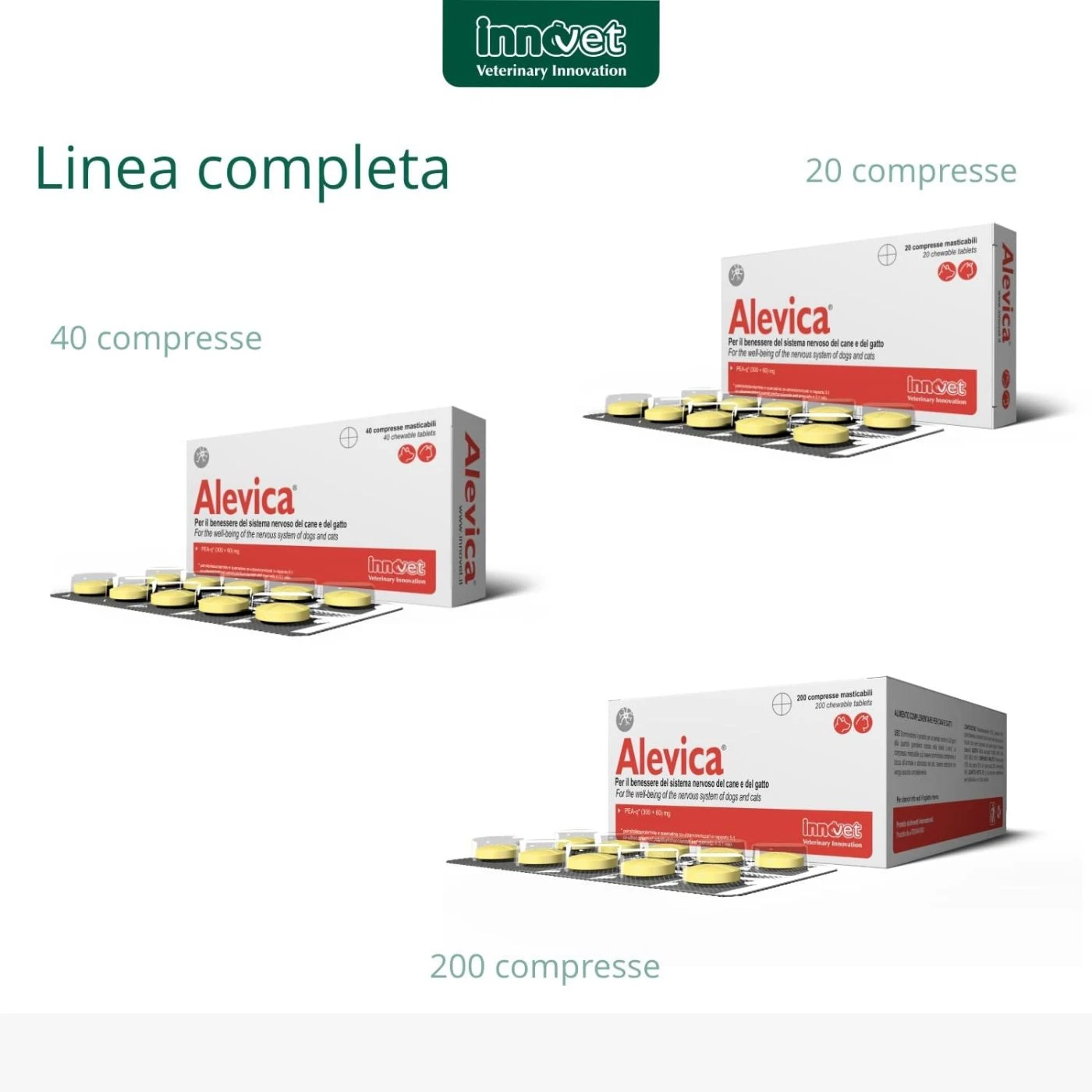 Innovet Alevica® Integratore Compresse Masticabili Per Cani E Gatti