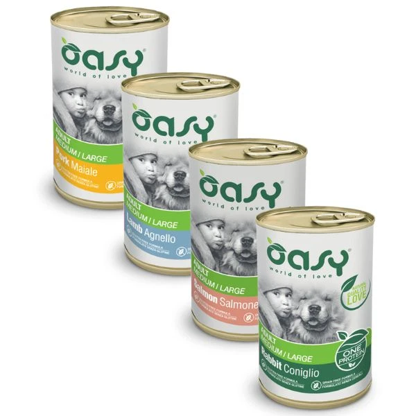 Oasy One Protein Adult Medium/Large 400 Gr - Salmone