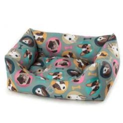 Cuccia Rettangolare Dogs Oxford Range Rodi Technical Leopet - 70x85 Cm