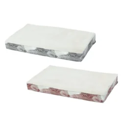 Materasso In Memory Foam Sfoderabile Leaves Range Premium Leopet - Bianco&grigio- 50x80x8h Cm