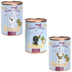 Terra Canis Umido Cane Puppy 400 Gr - Manzo Con Mela, Carota E Rosa Canina
