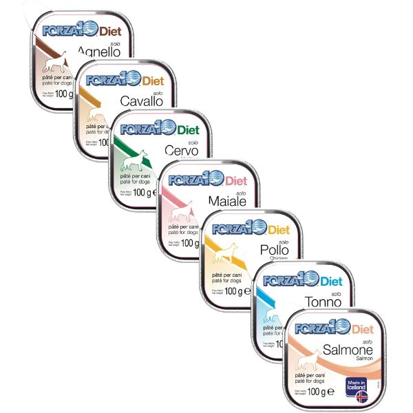 Forza10 Diet Solo Patè Monoproteico Per Cani 100 Gr - Cavallo Dall'Islanda