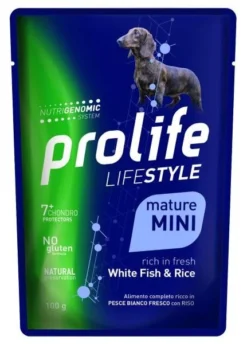 Prolife Lifestyle Cane Mature Mini 100 Gr - Pesce Bianco